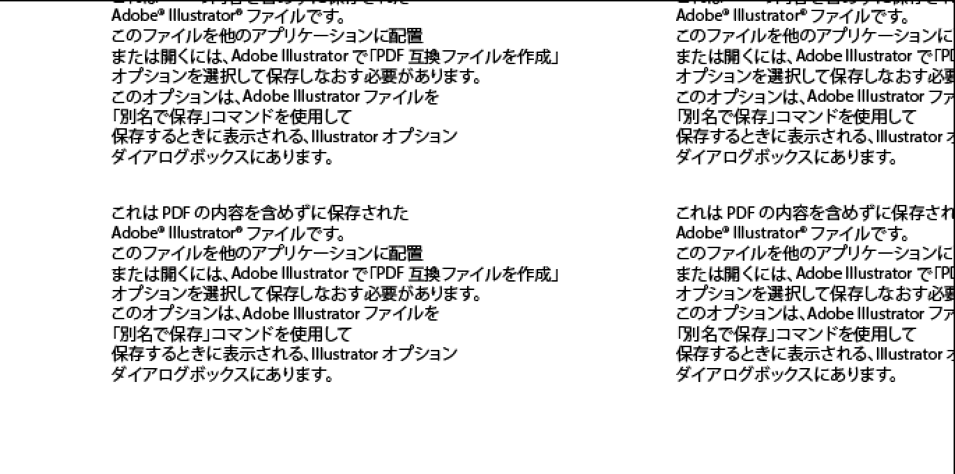 イラストレーター初心者が陥りやすい互換性問題 これはpdfの内容を含めずに と表示された時の対処方法 Masamedia